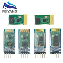 HC-05 HC-06 master-slave 6pin/4pin anti-reverso, módulo de passagem de série integrado de bluetooth, série sem fio para arduino