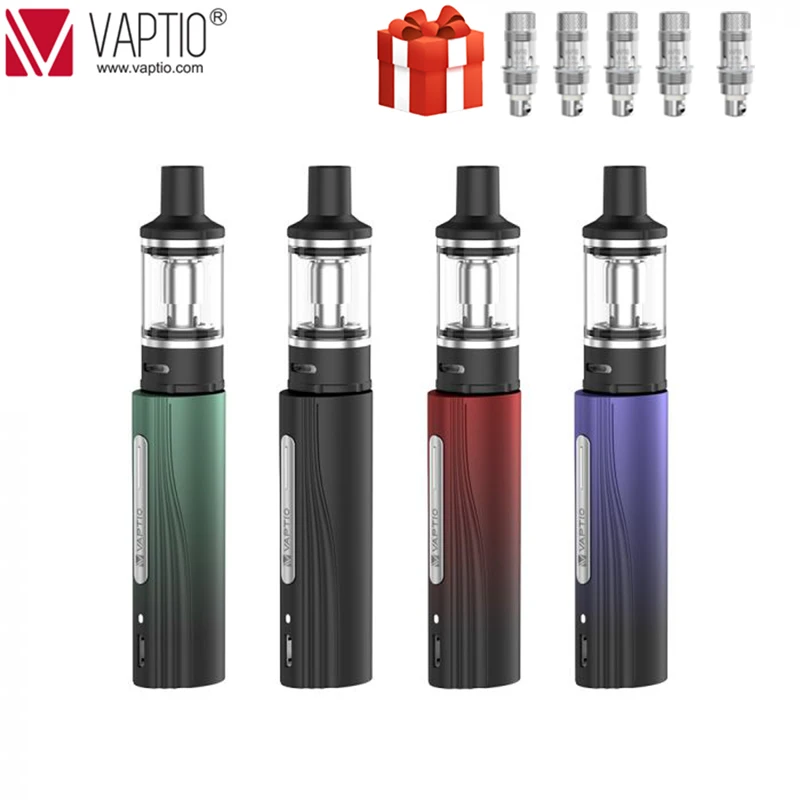 

2020 NEWOriginal Vaptio Leno Kit 25W&900mAh built-in battery 2.0ml Atomizer heater coil 0.7ohm to Vape mini vaporizer pen kits