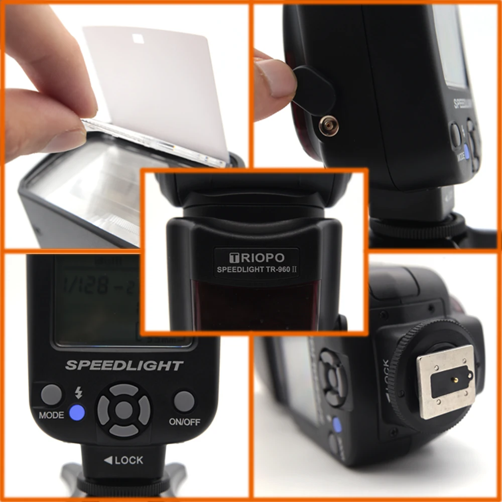 TRIOPO TR-960 II Вспышка Скорость lite фотовспышка ручной зум скорость lite вспышка свет для Nikon Canon DSLR камера Вспышка Скорость lite