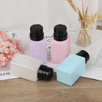 

1PCS 210ml Empty Pump Dispenser Nail Polish Remover Bottle Liquid UV Gel Polish Nail Art Polish Clean Acetone Clean Bottle