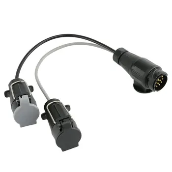 

13 Pin to 7 Pin Adaptor Trailer Extension Lead Caravan Towing Socket Plug Board Connectors Car Accessories