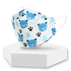 50/100/150/200Pcs Cartoon Child Rainbow Princess Bear Unicorn Makoala Print Face Mask Kids Three-Dimensional Dust Mascara Masque