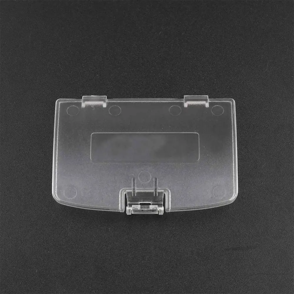 Transparent YuXi 10 шт. для Gameboy цветная Крышка батарейного отсека Крышка дверца для NAND для GBC OEM игровые консоли запасные части - Цвет: Transparent