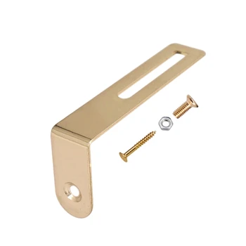 

Lp Electric Guitar Guard Bracket Front Cover L-Shaped Bracket Support Bracket with Screws and Nuts Gold