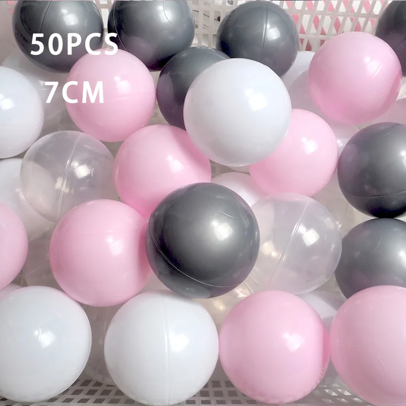 50 шт. Экологичные красочные Мячи Мягкие пластиковые океанские шарики водный бассейн океанские волнистые шарики игрушки для плавания для детей мяч диаметром 7 см - Цвет: WJ3709D