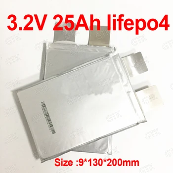 

GTK 3.2v 25Ah lifepo4 lithium battery 3.2V 25Ah Lithium iron phosphate deep cycles for diy 12v 50Ah AGV motorhome bike scooter