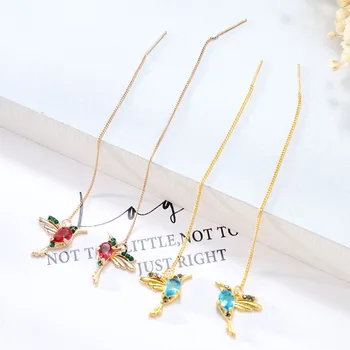 

Elegant Simulation Hummingbird Earrings for Women Drop Dangle Earrings Jewelry Wholesale