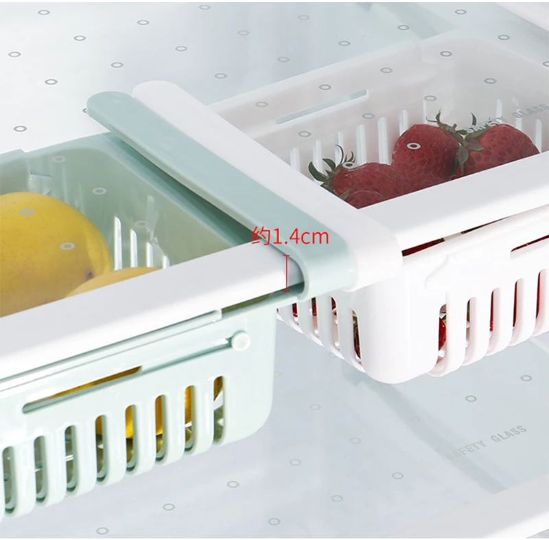 1PC Adjustable Stretchable Fridge Organizer Drawer Basket Refrigerator 22 H3cc0b1caddb74840b46e913fa83490b4K