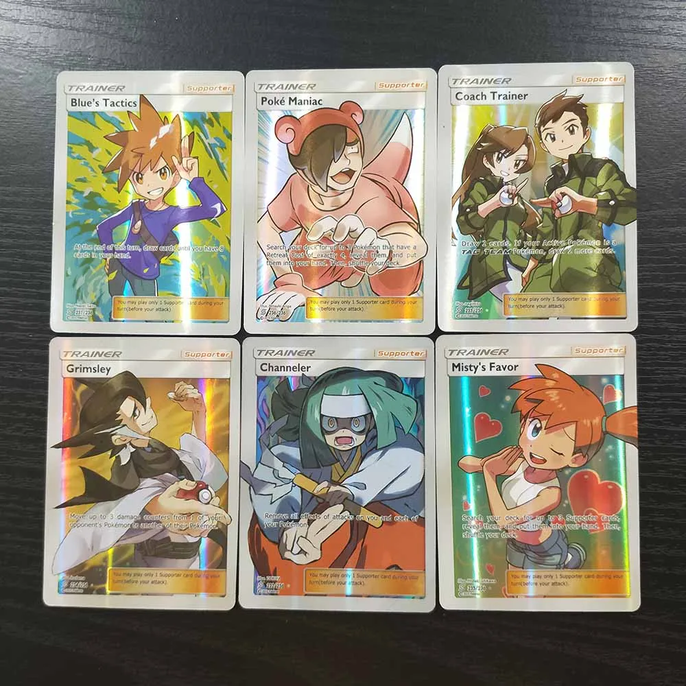 

TAKARA TOMY Pokemon Cards Collections Battle Shining 100 Tag Team Card Deck Children Toys Flash Card Table Game 94 GX 6 Trainer