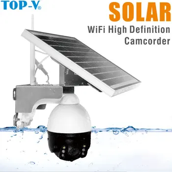 

Solar WiFi IP Camera 1080P HD Outdoor Charging Battery Wireless Security Camera PIR Motion Detection