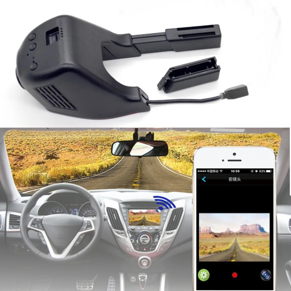 Новая V42 Автомобильная камера 1080P wifi DVR Dash-Cam Видео рекордер видеокамера ночного видения рекордер Видео Запись тире камера