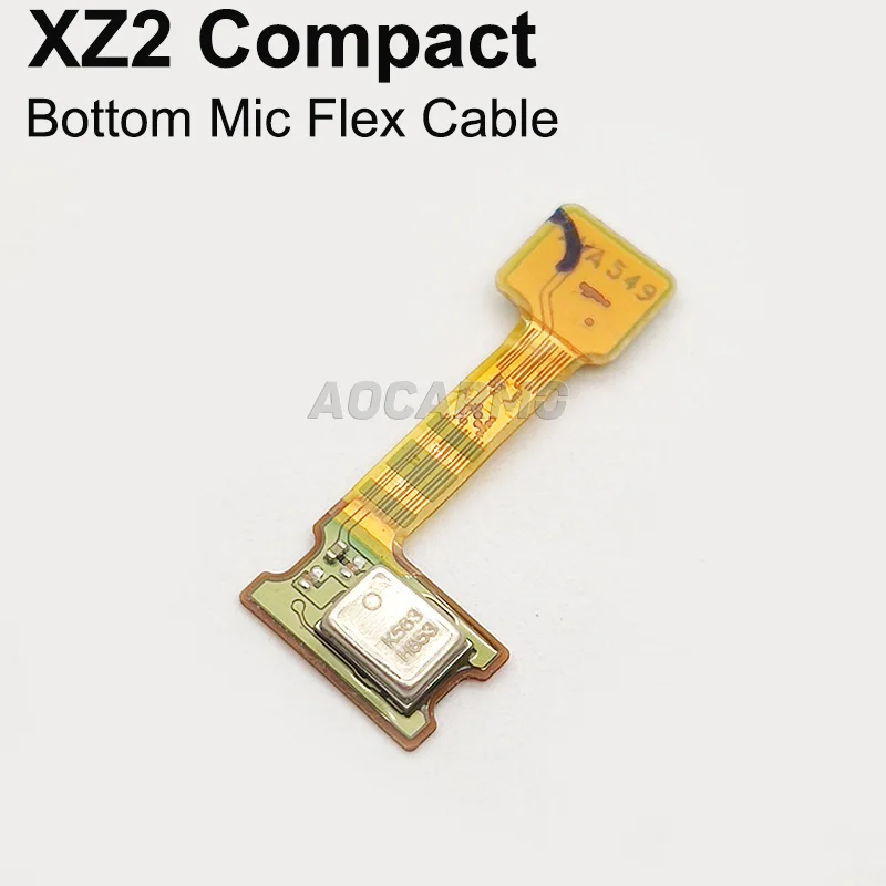 Фото Aocarmo для SONY Xperia XZ2 Compact H8314 H8324 SO-05 световой датчик приближения XZ2C Mini верхний нижний микрофон гибкий кабель №2