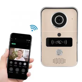 

720P WiFi IP Metal Visual Intercome Infrared Night View Card Reader Smart Doorbell 100-240V