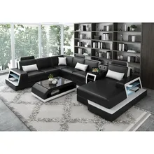 0413-G8045 кожаный секционный диван-кровать для гостиной