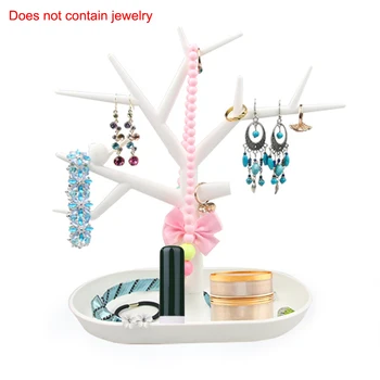 

Bird Tree Shape Jewelry Stand Display Storage Rack Ring Necklace Bracelet Bangle Anklet Watch Keychain Earring Display Racks