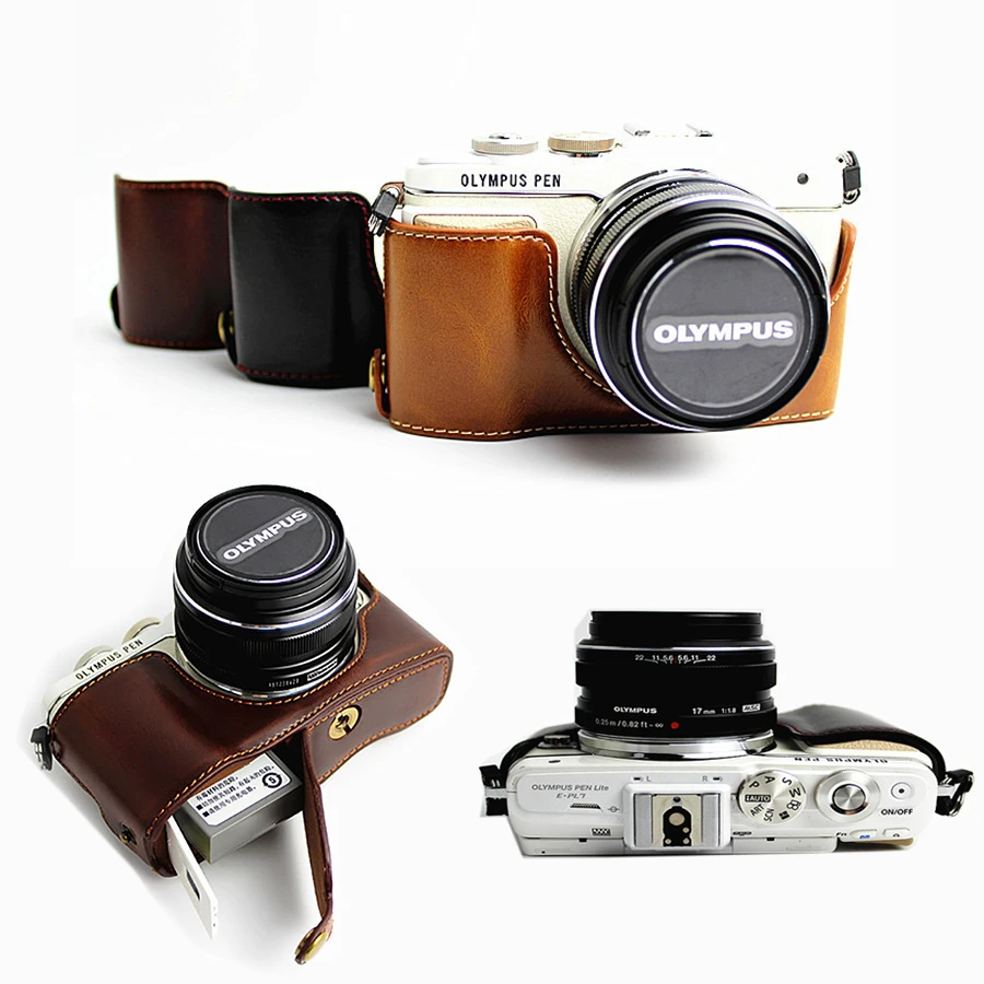 Olympus Pen E | Olympus Pen Pl8 Case Withe Pu Leather Case Cover - Aliexpress
