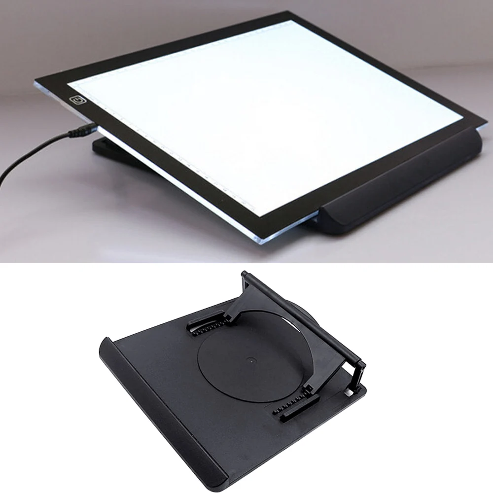 

Besegad 360 Degree Adjustable Rotating Heat Dispersion Holder Stand Base for LED Drawing Copy Tracing Board Black Tablet Art Pad