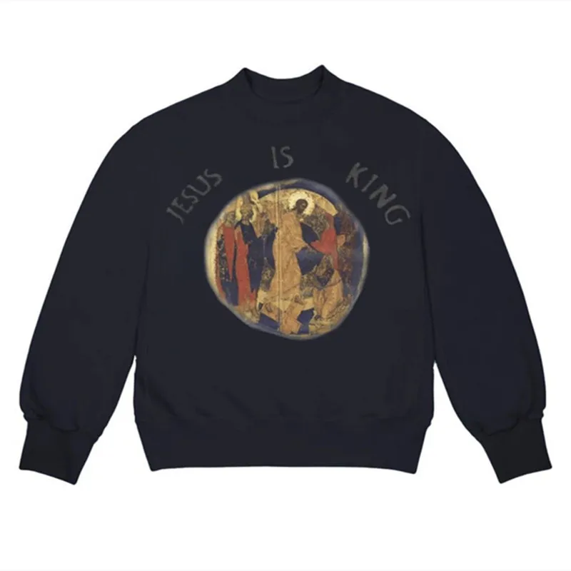 Толстовка с капюшоном для мужчин и женщин свитшот 3D принтом Иисуса Канье Уэста