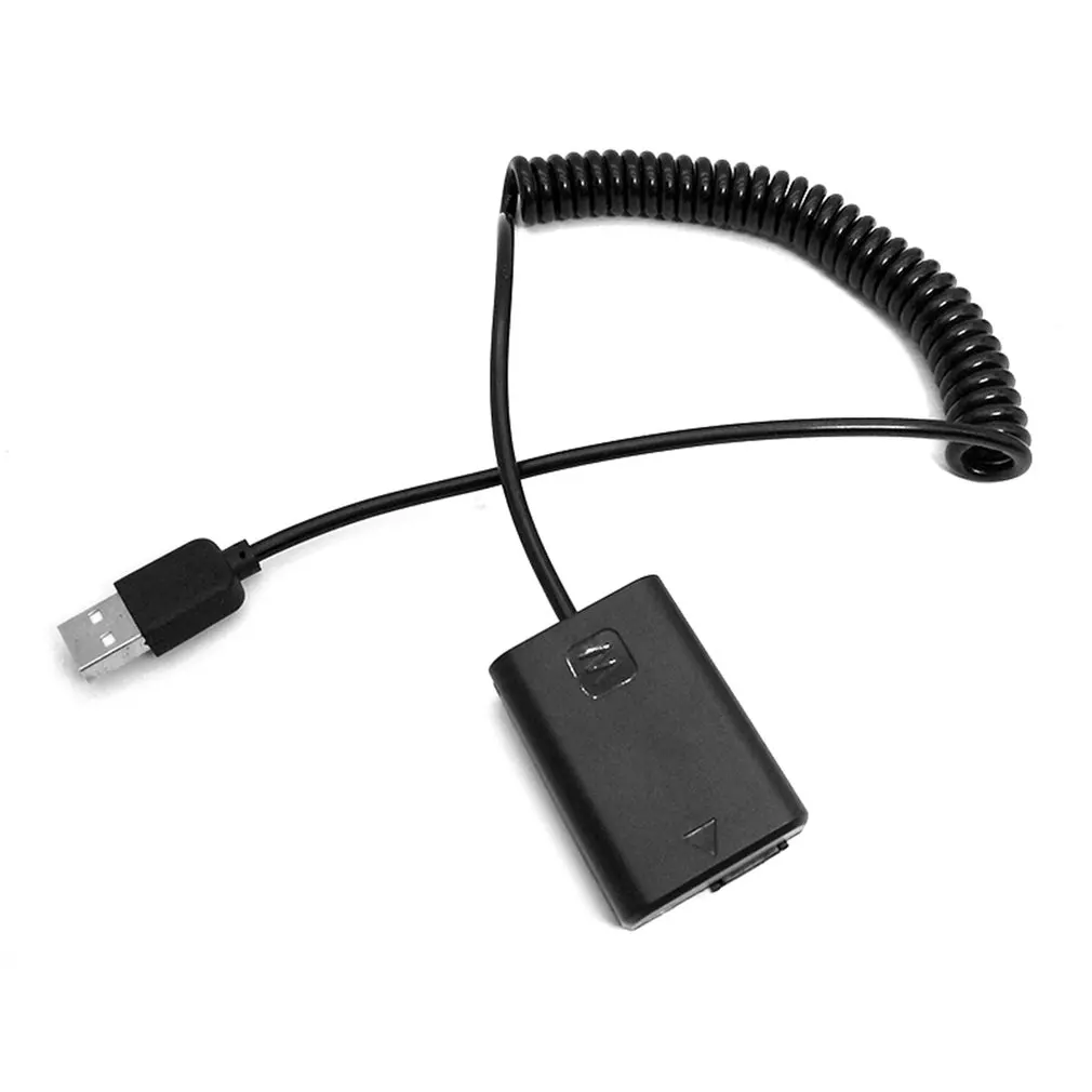 5V 2A-4A AC-PW20 NP-FW50 USB пружинный кабель адаптер для sony Камера Альфа NEX F3 5R 5T 3N 5N A33 A37 A55 A5000 A6000 A6300 A6500