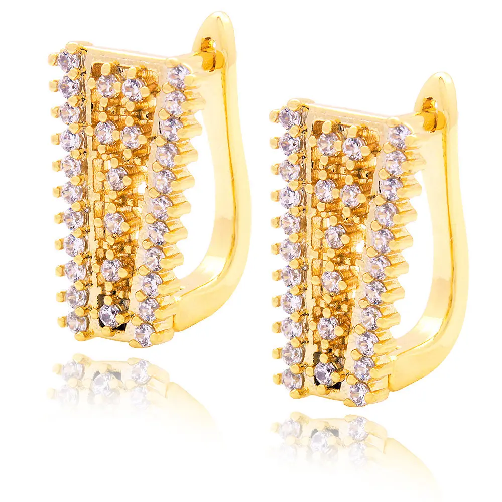 Gold 2 Lureen, серьги-кольца, модные ювелирные изделия, 14 K, белое золото, серьги для женщин, мужчин, подарок на день Святого Валентина - Окраска металла: Gold 2