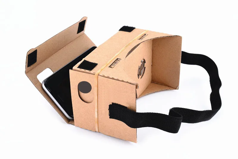 DIY Бумага VR очки картон Стиль Гарнитура 3D очки для 3,5-6,0 дюйма смартфон