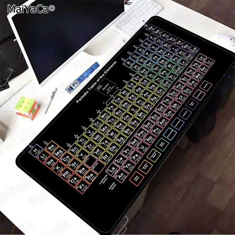 MaiYaCa Таблица элементов DIY дизайн игровой с узором коврик для мыши скорость/Управление версия большой игровой коврик для мыши
