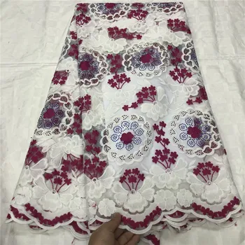 

High Quality Milk Silk Lace Fabric French Mesh Lace Fabric Latest African Silk Milk Lace Fabrics For Nigerian Dress L12-49