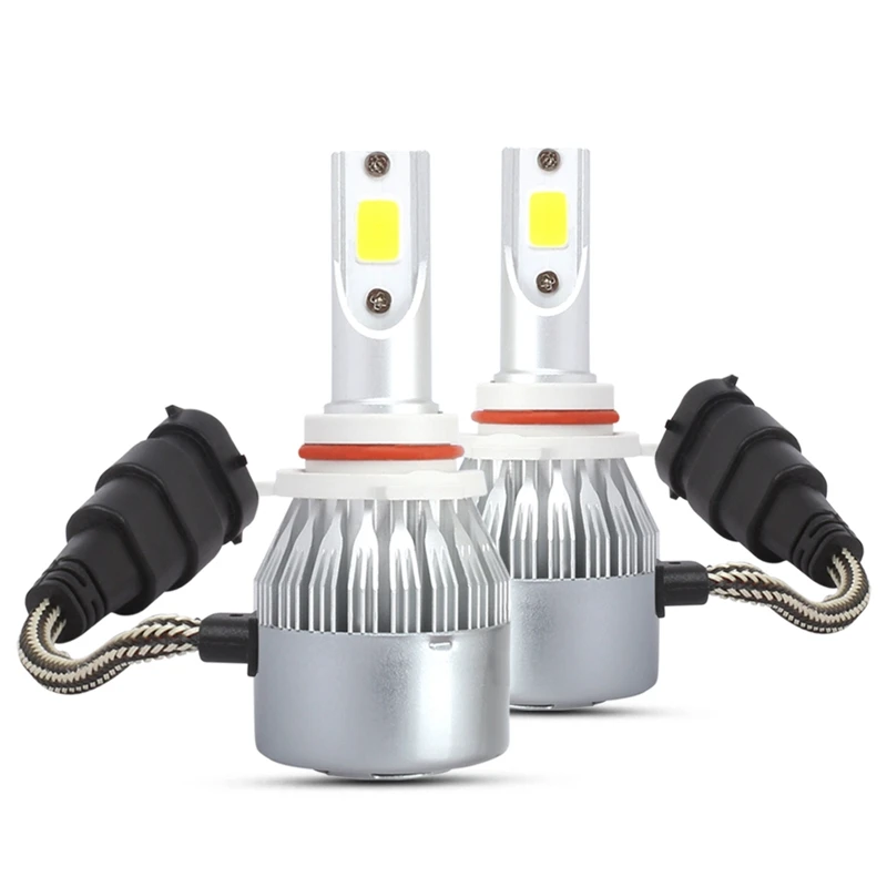 

C6 Led Car Headlight Bulbs, 2Pcs 3000K Yellow Light Led Headlight Fog Light-Bulbs 72W 8000Lm Conversion Kits Autolamps Fog Light