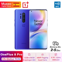 Глобальная Rom Oneplus 8 Pro 5G Смартфон Snapdragon 865 6,78 ''120Hz жидкокристаллический дисплей 48MP Quad камеры IP68 30W Беспроводная зарядка