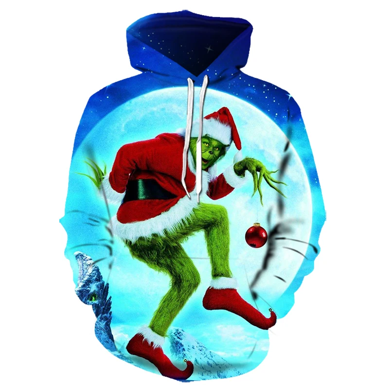 GRINCH/3D Modis Infantil Roupa Menina Moletom; детская одежда; детская толстовка с капюшоном для маленьких девочек и мальчиков; Menino Moleton Bluzy Chlopiece