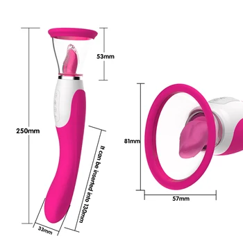 Vagina Sucking Lick Vibrator For Adult Oral Sex Suction Clitoris Nipple Stimulation Massagers Female Masturbation Erotic Sex Toy 6