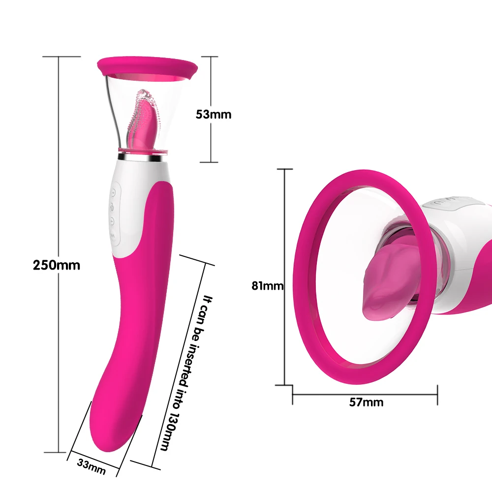 Vagina Sucking Lick Vibrator For Adult Oral Sex Suction Clitoris Nipple Stimulation Massagers Female Masturbation Erotic