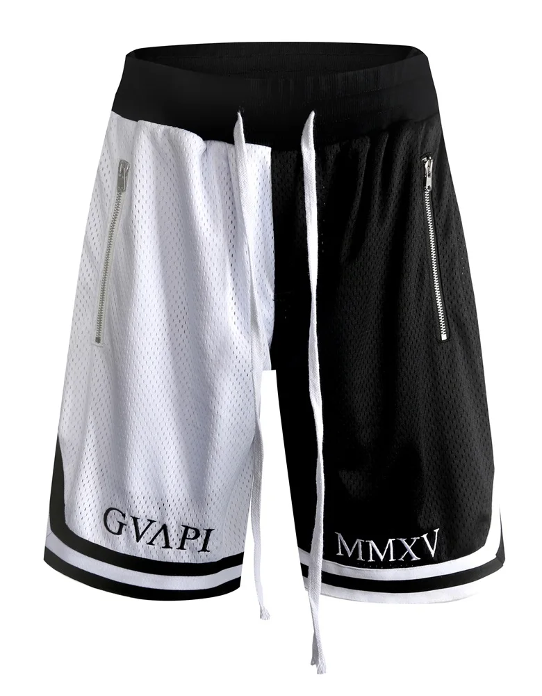 

GUAPI GVAPI MMXV CRIMSON RED FUSION GHOST WHITE FUSION BASKETBALL SHORTS