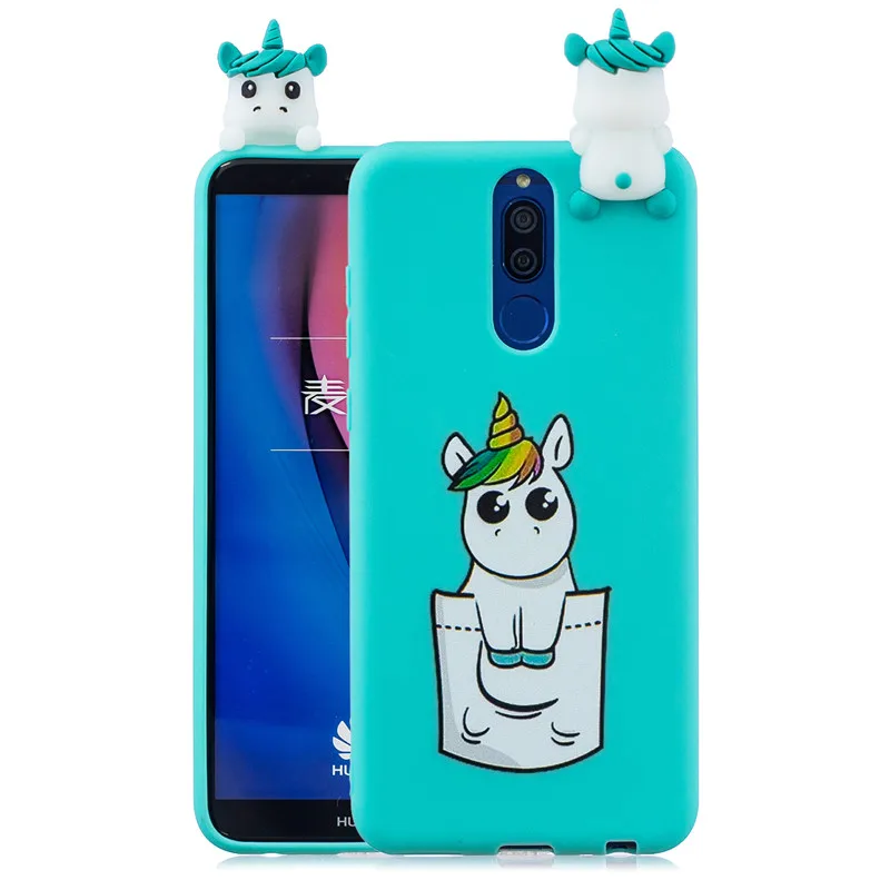 3D чехол из ТПУ для Huawei Mate 30 Pro с пандой единорогом Кроликом кошкой P30 P20 P10 P9 P8 Lite 2017 20