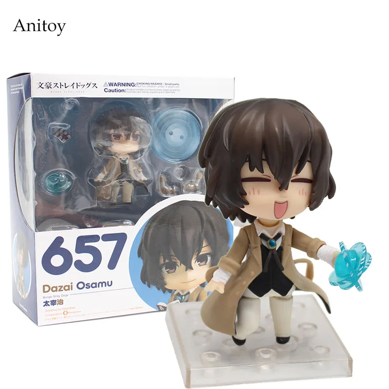 

Anime Bungo Stray Dogs Dazai Osamu Nendoroid 657 PVC Action Figure Collectible Model Toy 10cm