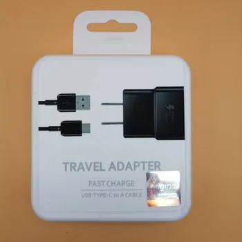 

50 Sets/lot 5V 2A US/EU Plug USB Travel adapter Wall Fast Charger + 1.2M Original Type C Usb Data Cable Retail packaging