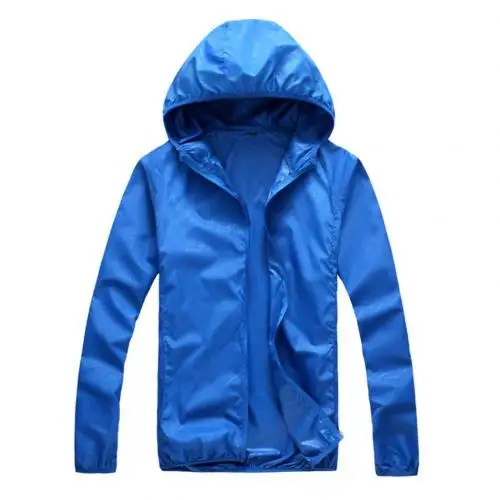 Quick Dry Skin Coat Sunscreen Waterproof UV Women thin Army Outwear Ultra-Light Windbreake Jacket Women Men Windproof Coat Jacke Royal Blue