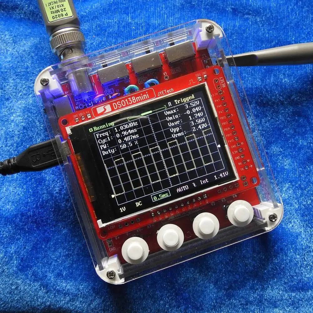 DSO138mini цифровой осциллограф DIY Kit SMD части предварительно припаянный электронный Обучающий набор осциллографы инструмент