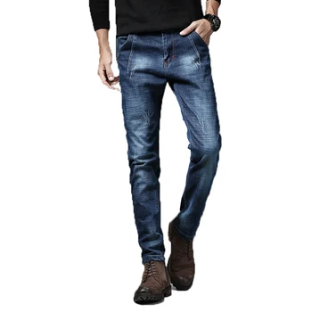 

Spring Men Jeans Mens Slim Hip Hop Pants Mens Straight Denim Trousers Male Mezclilla Pantalones Stretch Pantalons Oversize Jeans