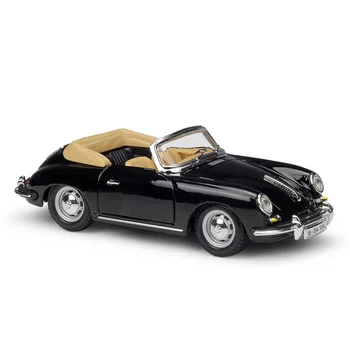 

1/24 1961 Porsche 356B Cabriolet Alloy Diecast Model Mini Car Collection Toys Simulation Miniature Cars Metal Home Decoration