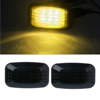 

2x LED Side Marker Turn Signal Light Amber Clear For Toyota 84-07 Land Cruiser ABS Amber bright Low comsumption