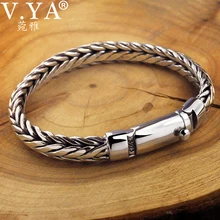 V. YA, мужские ювелирные изделия, тайское серебро, винтажный браслет, панк браслет, 925 пробы, серебряный браслет, хорошие подарки на день рождения для мужчин