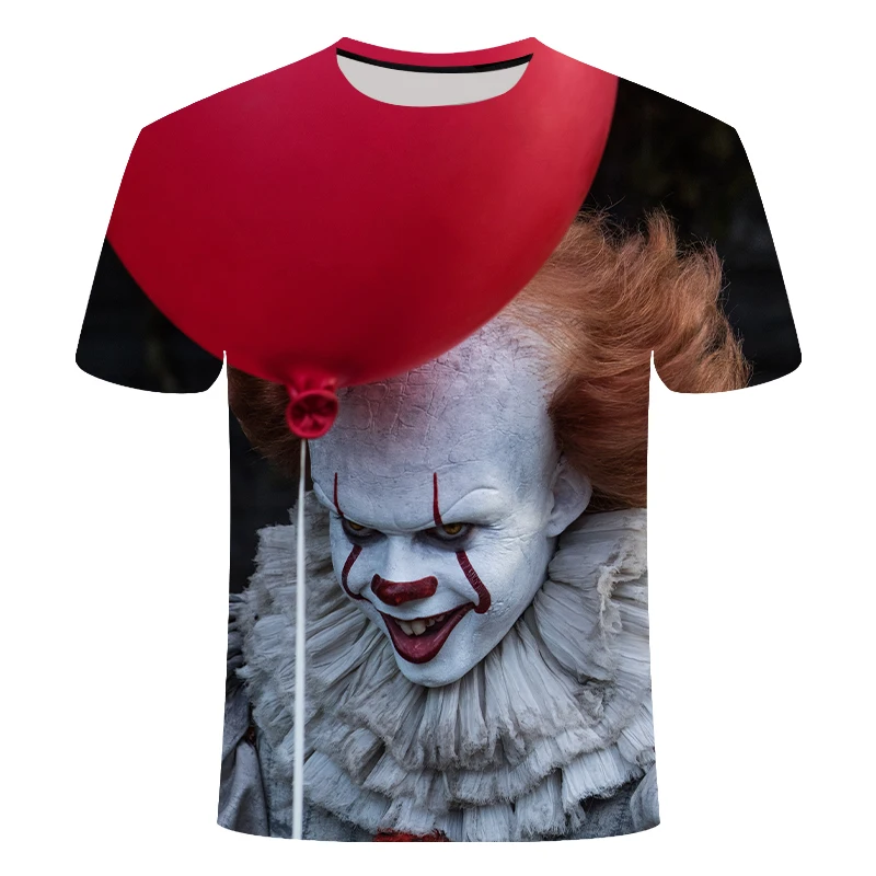 IT: Chapter Two 3D Футболка с принтом для мужчин и женщин, летняя повседневная футболка с изображением клоуна из фильма ужасов, Мужская футболка с триллером из фильма террора - Цвет: TX-1293
