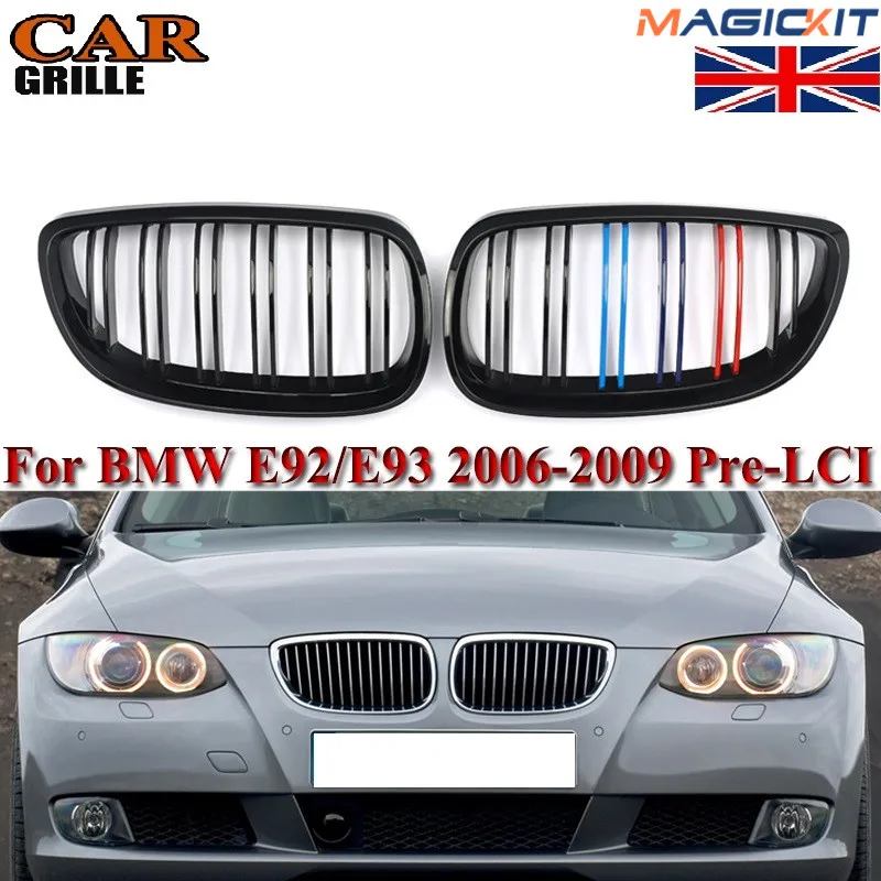 Решетки MagicKit 2X глянцевые черные M color для BMW 06 09 E92 E93 3 серии|Гоночные решетки| |