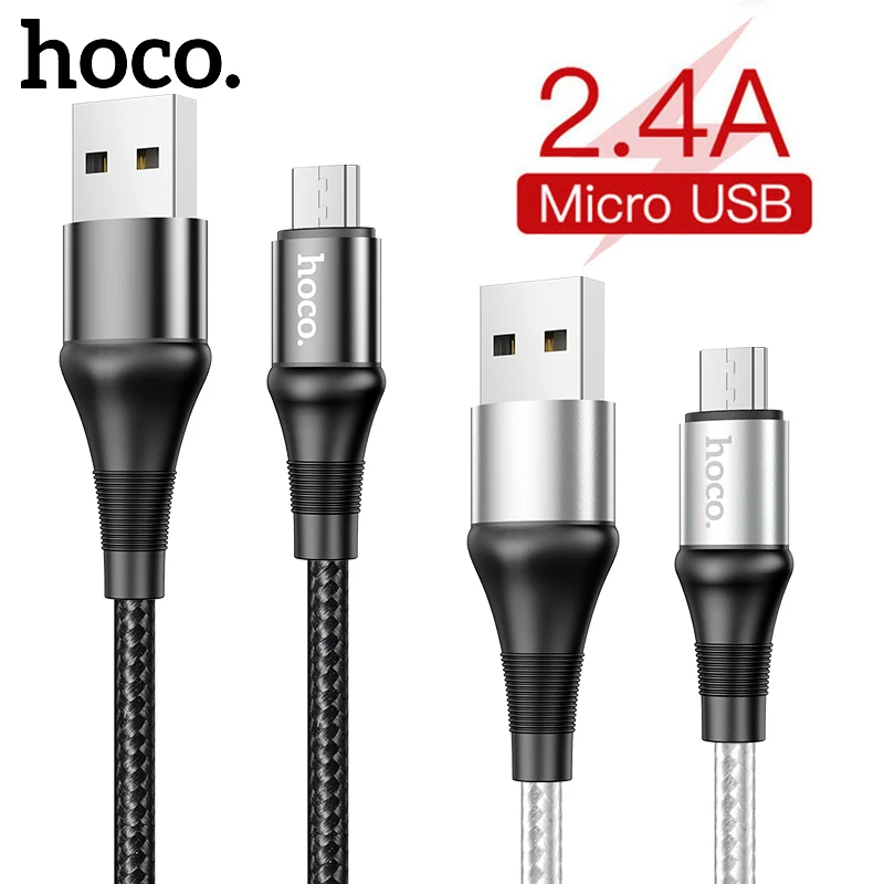 

Hoco 2.4A Micro USB Cable Quick Charge USB Data Cable for Android Mobile Phone USB Charging Cord for Samsung Xiaomi Huawei