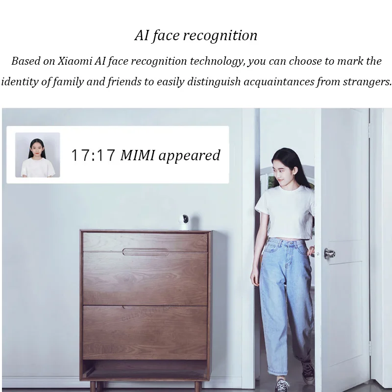 Xiaomi Mijia 1080P умная домашняя камера безопасности IP 360 ° горизонтальный вращающийся