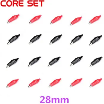 

20Pcs Alligator Clips 28mm Electric Cable Connection Clips
