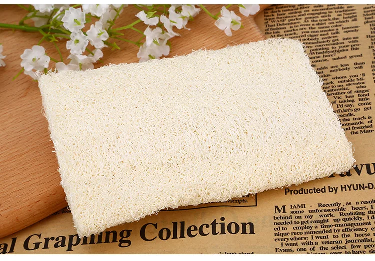 Natural Loofah Bathing Sponge Plant Fiber Flatten Luffa Cross Border Loofah Practical Exfoliating Scrub Luffa Rubbing Towel