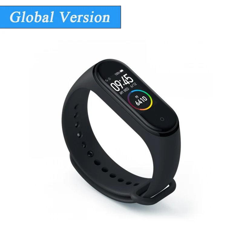 Xiaomi mi Band 4 Smart mi band 4 водонепроницаемый пульсометр фитнес 135 мАч Bluetooth 5,0 50 м цветной экран - Цвет: Global Mi Band 4