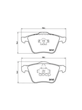 

Brake disc pads front. Volvo XC90 I (275) 06/02-01/15 Brembo art. p86018